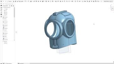Capacete modelado em 3D