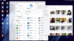 Interface de usuário UGOS Pro