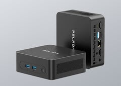 O 3500U WO5 pode operar com TDP de 15 W. Na foto: uma imagem promocional mostrando o design do mini PC.