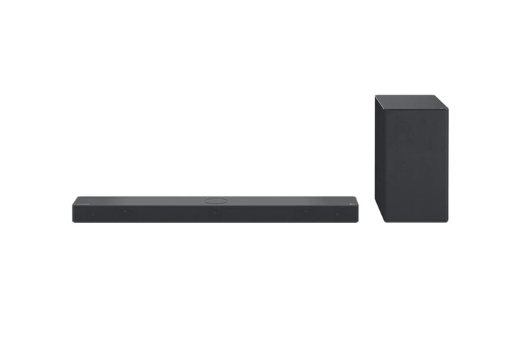 A barra de som LG SC9S com subwoofer. (Fonte da imagem: LG)