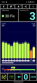 Recepção GPS ao ar livre