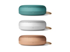 O Bang & Olufsen Beosound A1 3ª geração é parecido com a geração anterior. Na foto: As três opções de cores do alto-falante Bluetooth. (Fonte da imagem: Bang & Olufsen)