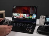 Asus TUF Gaming A14 rodando o SteamOS 3.9 em conjunto com um Steam Deck