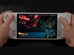 Jogabilidade de Borderlands 4 rodando no Steam Deck, mostrando baixas taxas de quadros na tela enquanto é jogado no computador de mão (Fonte da imagem: ETA PRIME via YouTube)