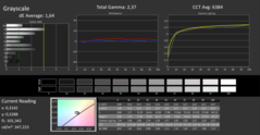 Calman ColorChecker: DCI-P3 - escala de cinzentos