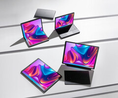 O Gram 17 Fold é um dos vários laptops com telas OLED dobráveis. (Fonte da imagem: LG)