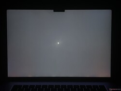 Praticamente não há sangramento da luz de fundo