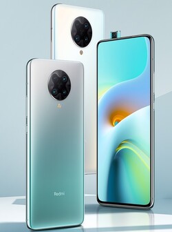 Redmi K30 Ultra disponível em três cores diferentes.