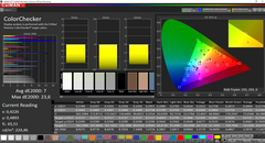 CalMAN: ColorChecker (uncalibrated)