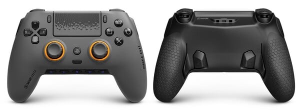 O controle do Scuf Omega tem muitos botões adicionais.
