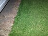 Corte de bordas na entrada da garagem