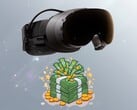 A Valve Steam Frame é mostrada acima de uma pilha de dinheiro