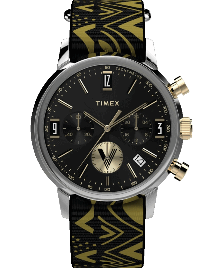 Conjunto de presente Vontlle x Timex Marlin com cronógrafo de quartzo TWG069100