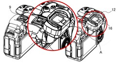 A Canon revelou um design de EVF inclinável embutido em um recente registro de patente no Japão. (Fonte da imagem: Canon - editado)