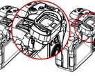 A Canon revelou um design de EVF inclinável embutido em um recente registro de patente no Japão. (Fonte da imagem: Canon - editado)