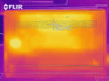 Mapa de calor - Operação ociosa (fundo)