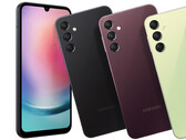 O Galaxy A24 4G e o Galaxy A25 5G parecem idênticos, na foto anterior. (Fonte da imagem: Samsung)