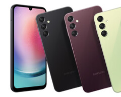 O Galaxy A24 4G e o Galaxy A25 5G parecem idênticos, na foto anterior. (Fonte da imagem: Samsung)