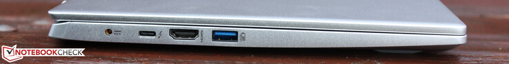 Tomada oca (fonte de alimentação), Thunderbolt 4 com fornecimento de energia USB-C (opção), HDMI, USB-A 3.1 Gen. 2 Sleep &amp; Charge