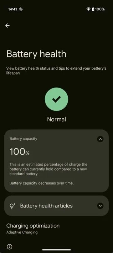O menu Android Battery Health está localizado na guia Battery (Bateria) no aplicativo Settings (Configurações). (Fonte da imagem: Android Authority)