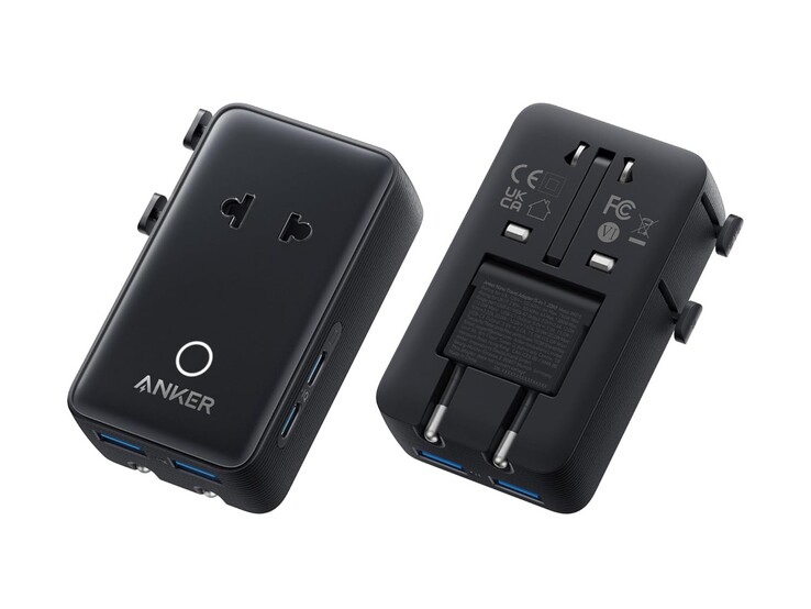 O adaptador de viagem Anker Nano (5 em 1, 20 W) (versão da UE)