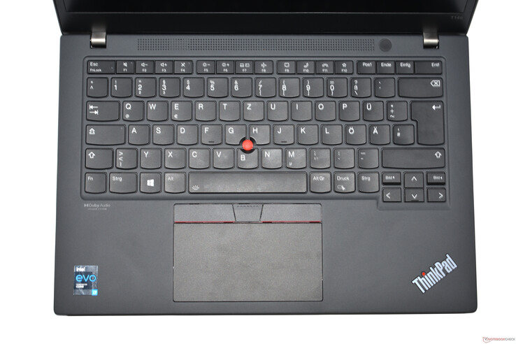 Lenovo ThinkPad T14s G2: área de teclado