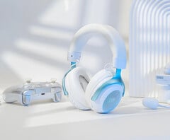 O fone de ouvido possui drivers dinâmicos de 50 mm, som surround virtual 7.1 e um sistema de microfone duplo com cancelamento de ruído ambiental.