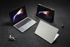 A linha Galaxy Book4 tem três modelos em tamanhos de 14 e 16 polegadas (Fonte da imagem: Samsung)