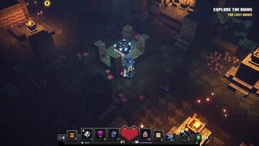 Na foto: uma captura de tela do jogo Minecraft Dungeons.