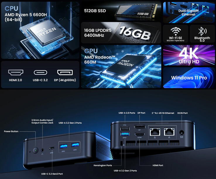Principais destaques e seleção de portas do Minix NR660 LP