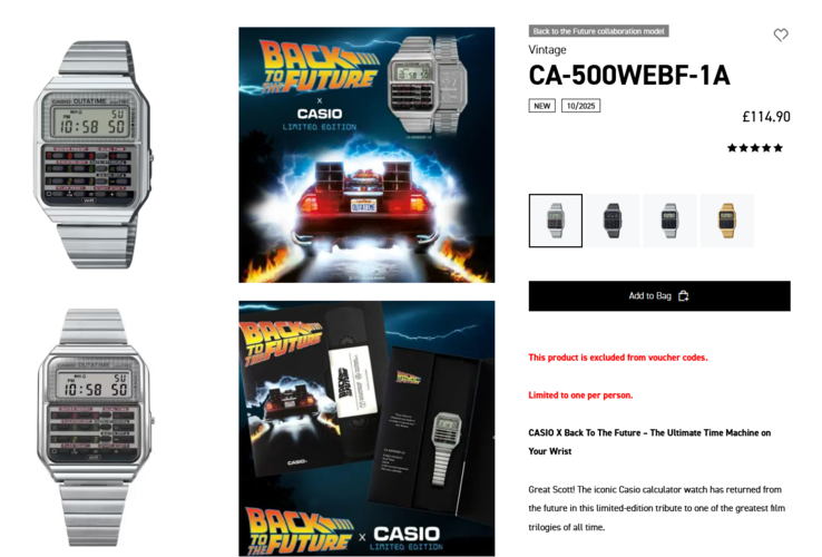 (Fonte da imagem: Casio UK)