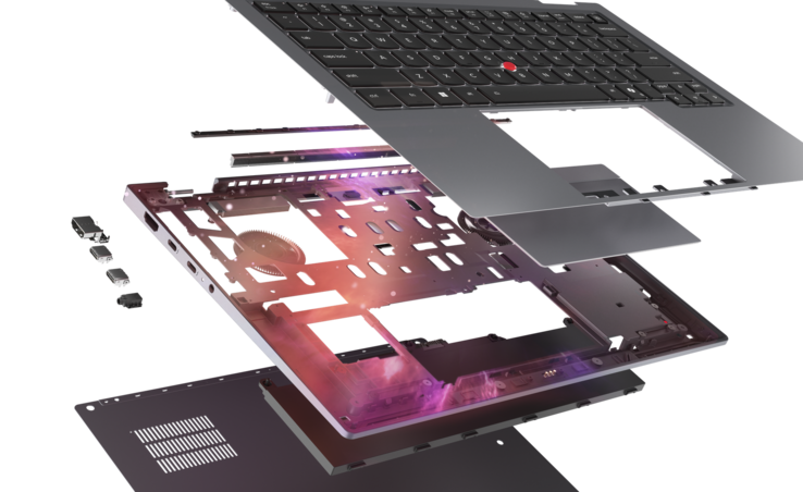 Lenovo ThinkPad X1 2 em 1 Gen 11 Aura Edition: Design de moldura espacial (fonte da imagem: Lenovo)