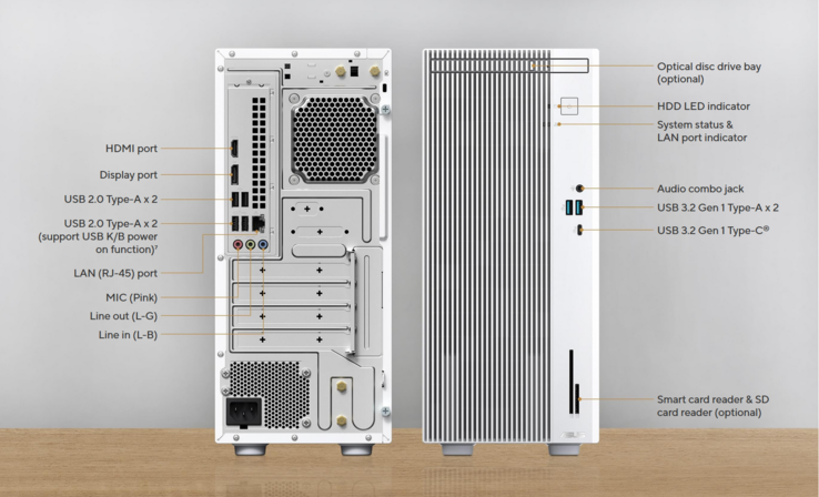 Opções de conectividade. (Fonte da imagem: Asus)