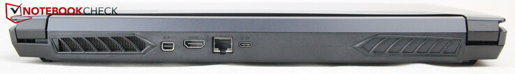 traseira: Mini Displayport, HDMI, LAN, USB-C com Displayport