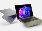O Acer Swift Go 14 e o Swift Go 16 estão disponíveis com os processadores AMD Ryzen 7000 ou Intel Raptor Lake. (Fonte de imagem: Acer)