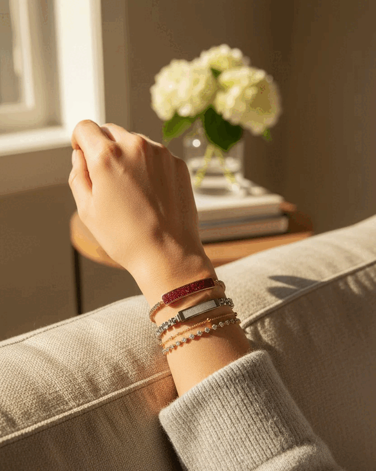 O bracelete Inllie Luna Light tem apenas 5,6 mm de espessura
