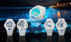A Casio apresenta a série Hidden Glow v2 de relógios G-Shock com mostradores fosforescentes azuis que brilham como plâncton marinho. (Fonte da imagem: Casio)
