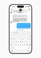 Tradução ao vivo de chamadas telefônicas (fonte da imagem: Apple)