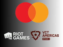 Os logotipos da Mastercard, Riot Games e VCT Americas são mostrados (Fonte da imagem: Mastercard, Riot Games, Valorant Champions Tour Americas YouTube com edições)