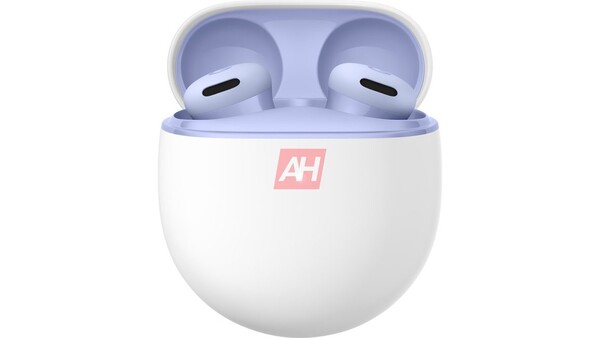 O Pixel Buds 2a estará disponível em duas cores no lançamento, uma das quais se chama Iris. (Fonte da imagem: Android Headlines)