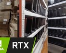 Centenas de laptops para jogos Hasee com Nvidia GeForce As GPUs RTX série 30 têm sido usadas em fazendas de mineração. (Fonte da imagem: Godfish BTCer/Nvidia - editado)