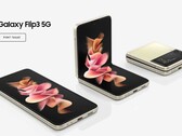 O Galaxy Flip3 na Letônia. (Fonte: Samsung Latvia)