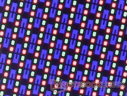 Conjunto de subpixels OLED nítidos da sobreposição brilhante
