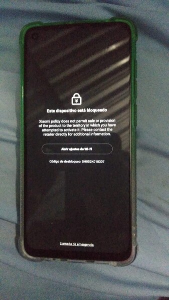 Telefone Xiaomi trancado em Cuba. (Fonte da imagem: Reddit - u/yn4v4s)