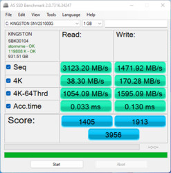 AS SSD (amostra dos EUA - 6800H)