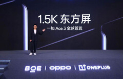 O OnePlus Ace 3 será o primeiro dispositivo com o painel AMOLED de 1,5K da BOE. (Fonte da imagem: OnePlus)