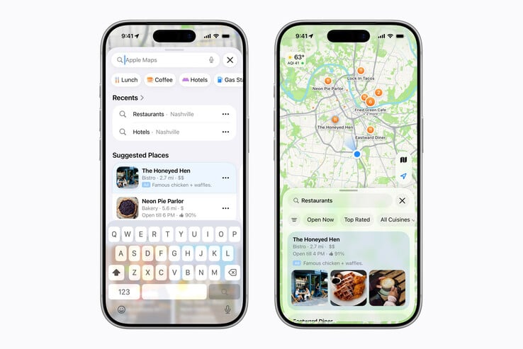 Anúncios da Apple Business no Apple Maps