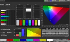 Espaço de cores CalMAN sRGB