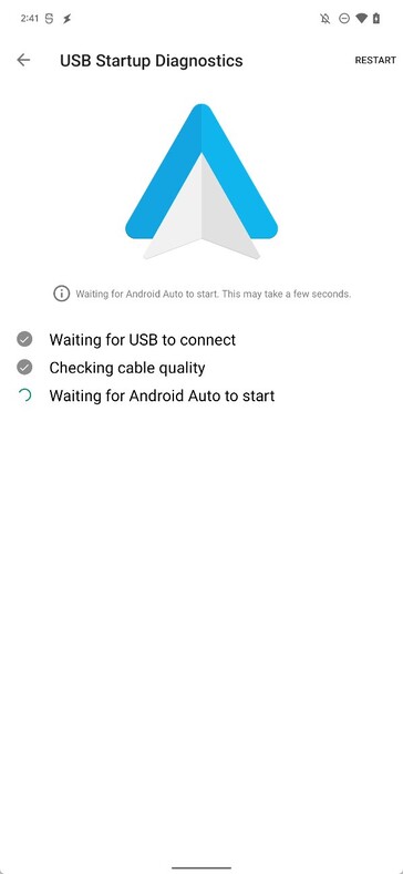 Android O Auto tem novas telas de partida. (Fonte: Mishaal Rahman via Twitter)