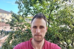 Selfie com a câmera frontal de 9 MP do Honor Magic Pad3
